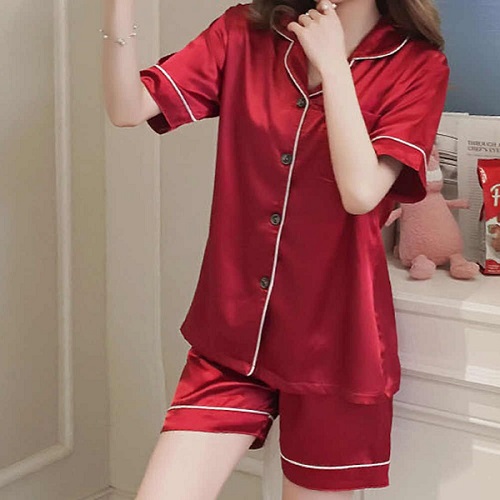 Đồ bộ ngủ Nữ lụa mặc nhà pijama, sang trọng