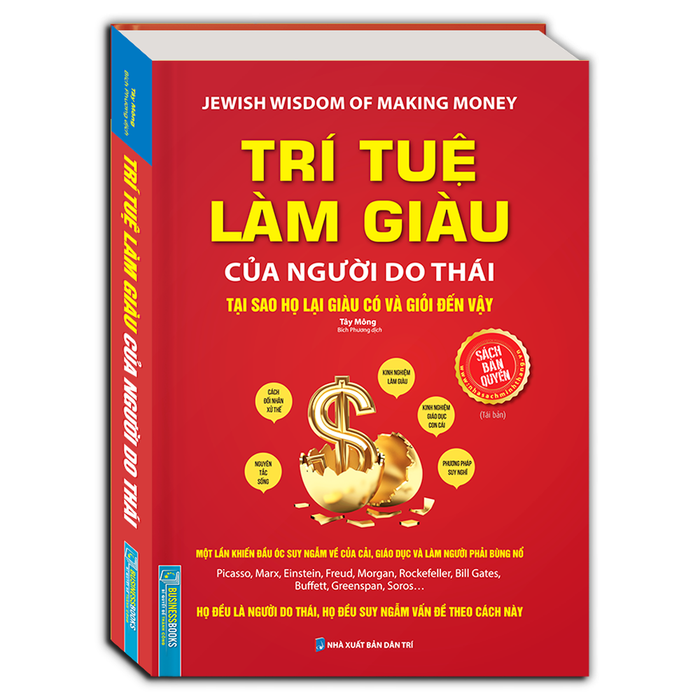 Businessbooks - Trí tuệ làm giàu của người Do thái- Tại sao họ lại giàu và giỏi đến vậy- (Bìa cứng) - Tái bản