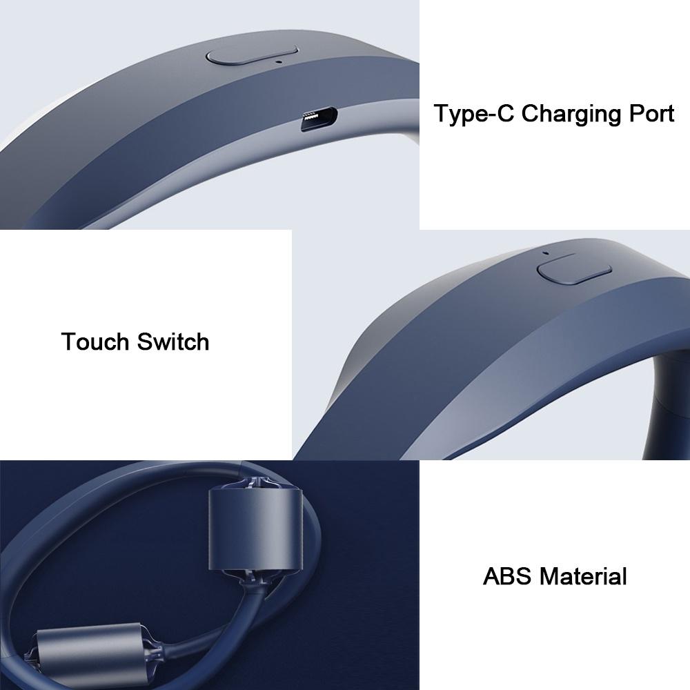 Quạt Làm Mát Mini Đeo Cổ Sạc Cổng USB Tiện Dụng Khi Chơi Thể Thao Hàng nhập khẩu