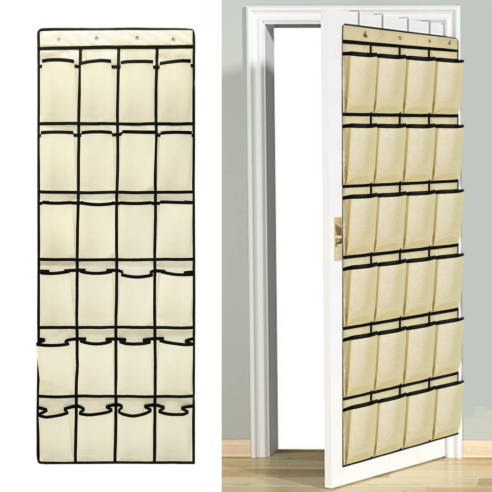 Shoe Organizer 24 Pockets Holder Hanging Space Saver Over The Door for Door