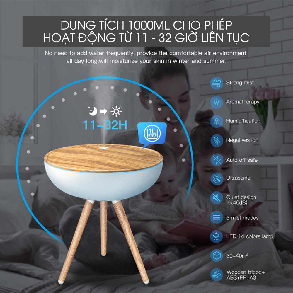 Máy Xông Tinh Dầu Kobi KB-23K Dùng Với Tinh Dầu Thiên Nhiên Giúp Khuếch Tán Tinh Dầu, Khử Mùi, Xông Phòng Hiệu Quả Tặng Kèm Tinh Dầu Cam Ngọt Kobi 10ML