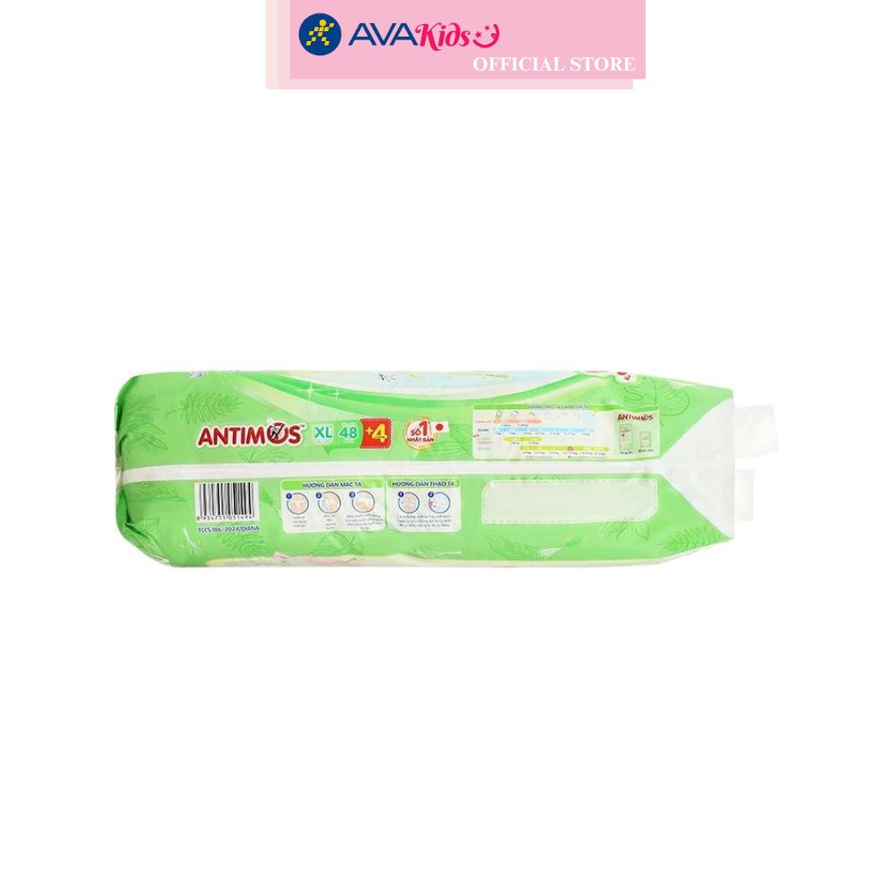 Tã quần Bobby Antimos xua muỗi size XL 48 + 4 miếng (12 - 17 kg)
