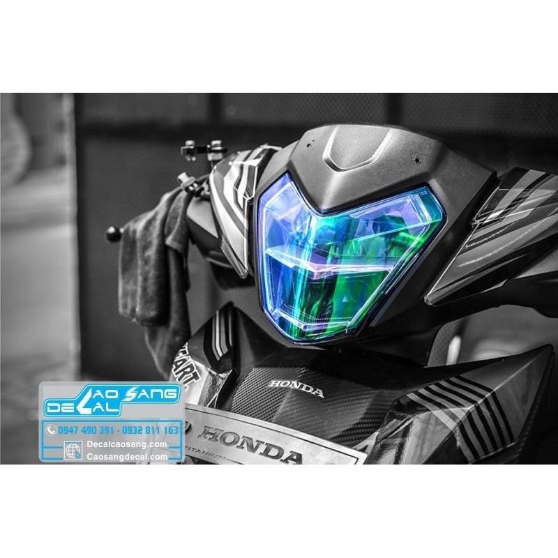 Decal film dán choá đèn ôtô, xe máy cao cấp 3 lớp.