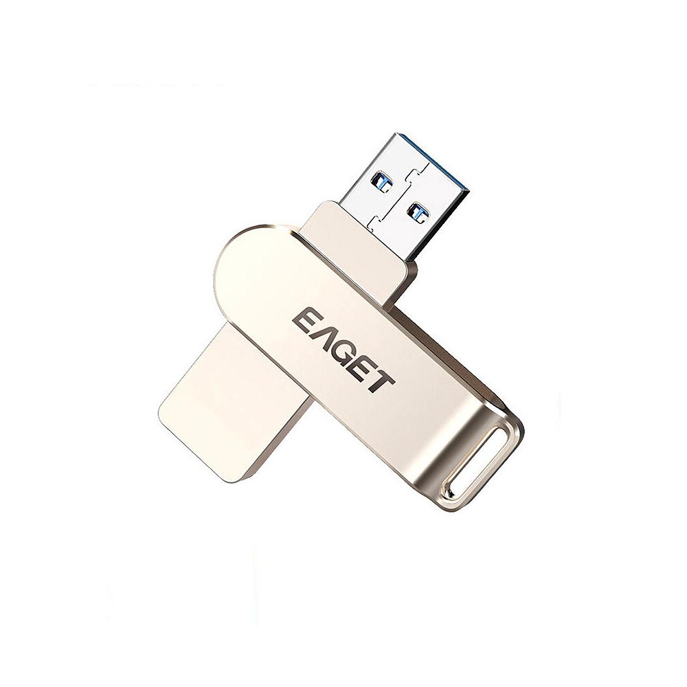 
Ổ đĩa flash di động tốc độ cao Dung lượng lớn cho máy tính xách tay PC USB EAGET F60 64GB Metal U Disk USB3.0 