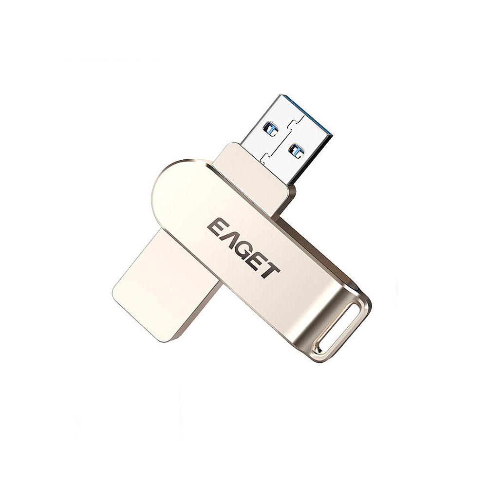 Ổ đĩa flash di động tốc độ cao Dung lượng lớn cho máy tính xách tay PC USB EAGET F60 64GB Metal U Disk USB3.0