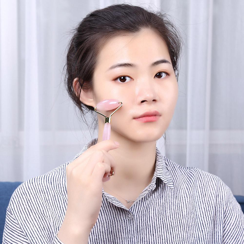 Lăn Massage T/Anh Rose Quartz Hồng trẻ hóa da