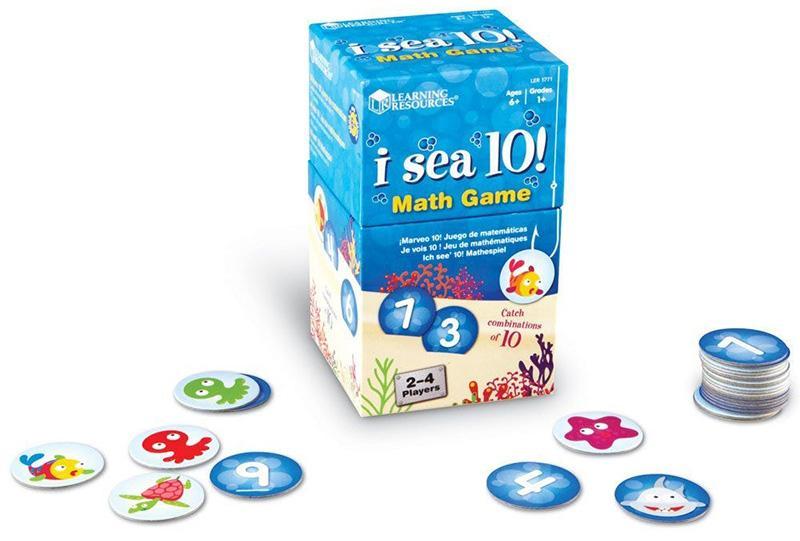 Learning Resources Bộ đồ chơi toán học - I Sea 10! Math Game