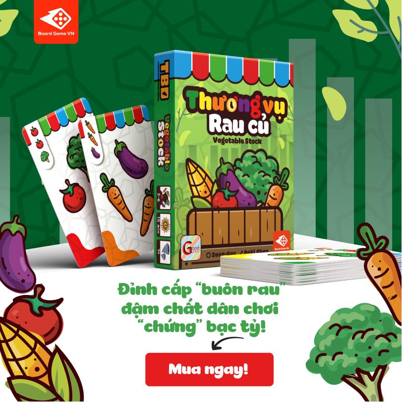 Trò chơi Board game Thương Vụ Rau Củ siêu vui, chơi cực cuốn dành cho 2-6 người | Boardgame VN