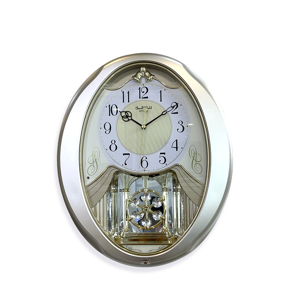 Đồng hồ treo tường Nhật Bản Rhythm 4MJ447WU18 – KT 35.2 x 43.3 x 7.3cm, Dùng PIN.