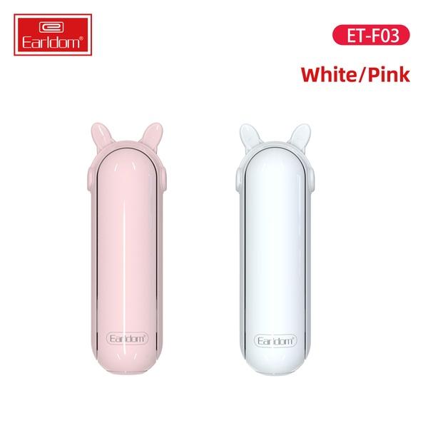 Quạt Tích Điện Đa Năng Earldom ET-F03 (Có Đèn LED) - Hàng Chính Hãng