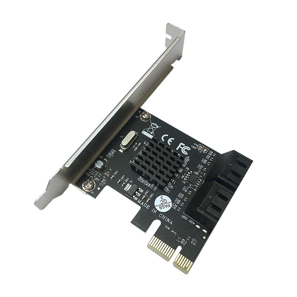 Thẻ chuyển đổi PCI-E sang 4 * SATA3.0 hỗ trợ nhiều hệ thống phích cắm