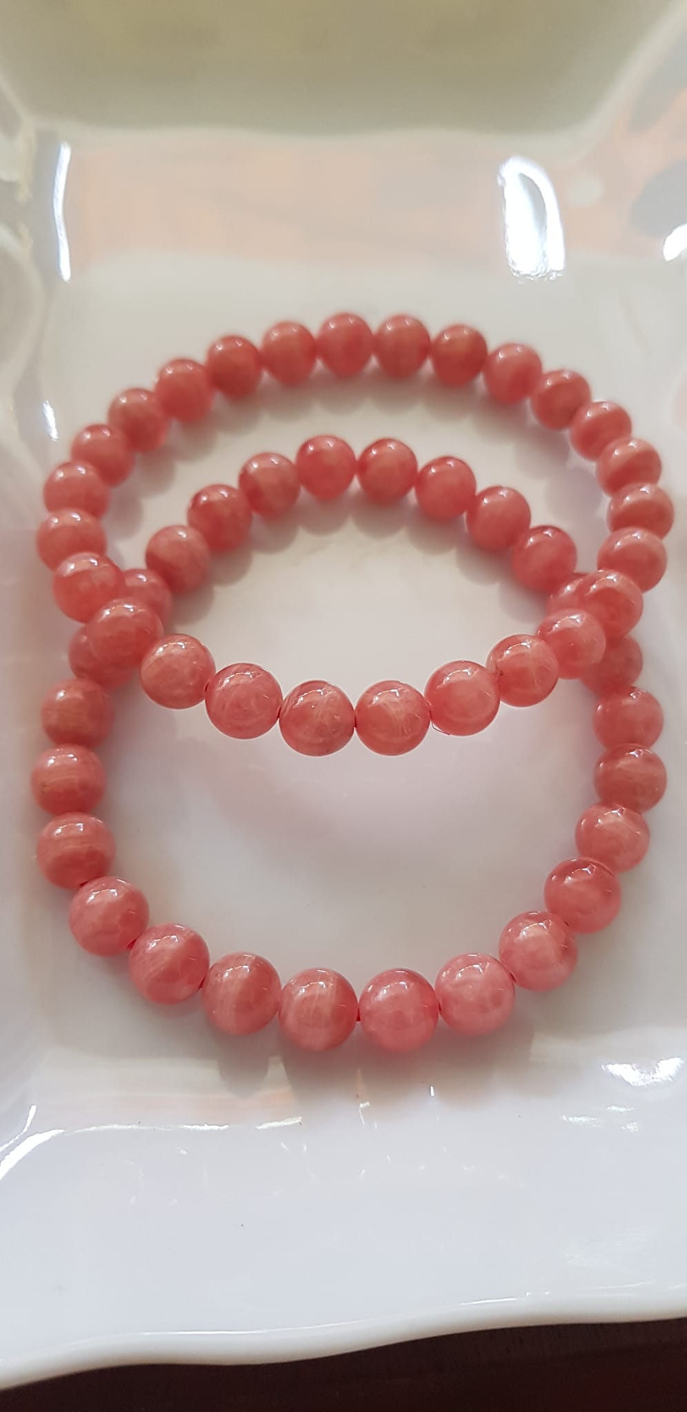 Vòng tay phong thủy Đá Đào Hoa tự nhiên Mới Đẹp AAA hạt tròn size 8mm Màu Hồng tươi bóng đẹp Nữ mệnh hỏa, mệnh thổ ạ Công dụng may mắn, tài lộc, tốt sức khỏe, xinh đẹp tay ạ