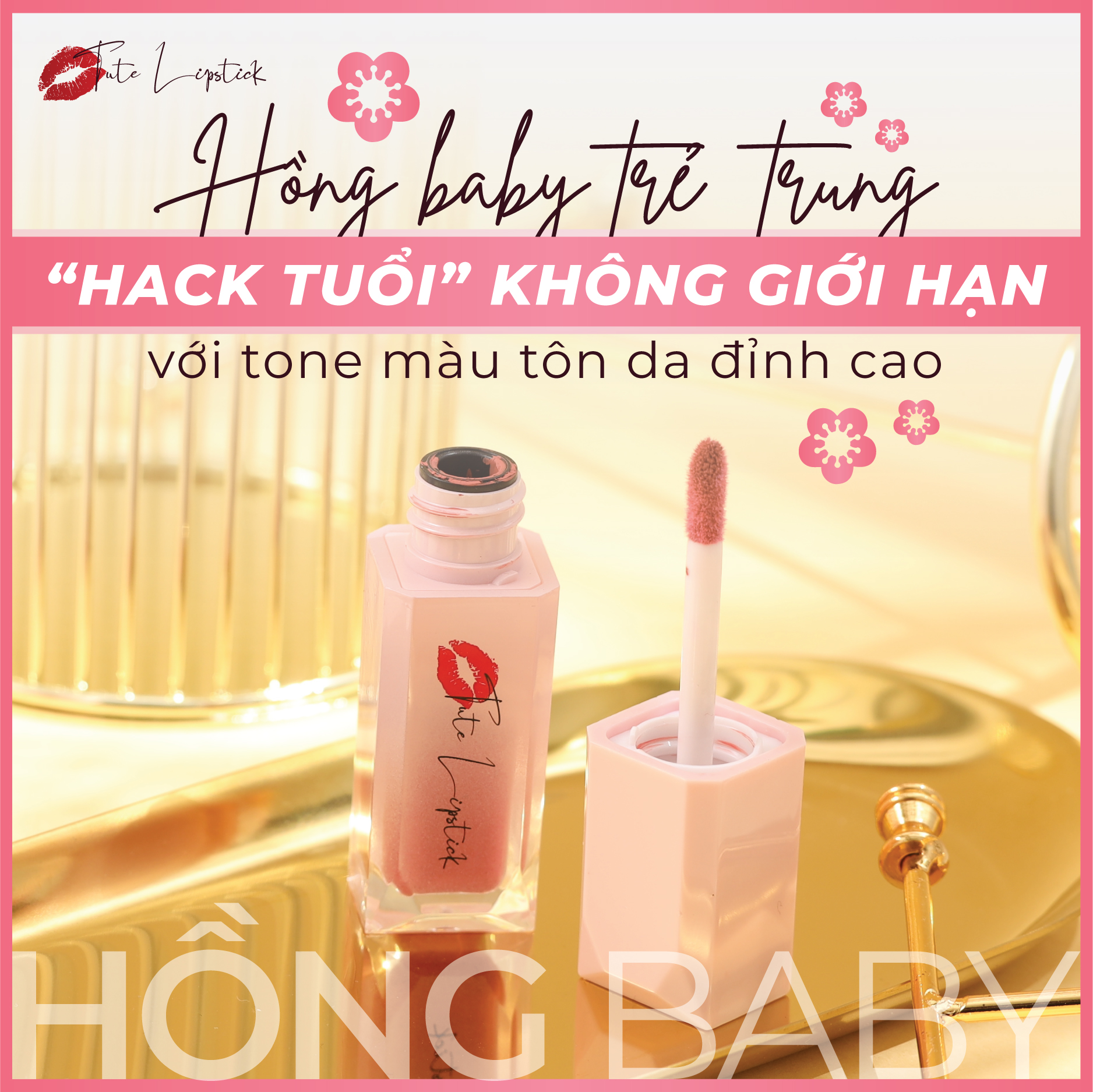 Son Môi Rosie Skin Chất Son Kem Lì Siêu Mướt Mịn Môi Lên Màu Chuẩn Hàn 3.5g