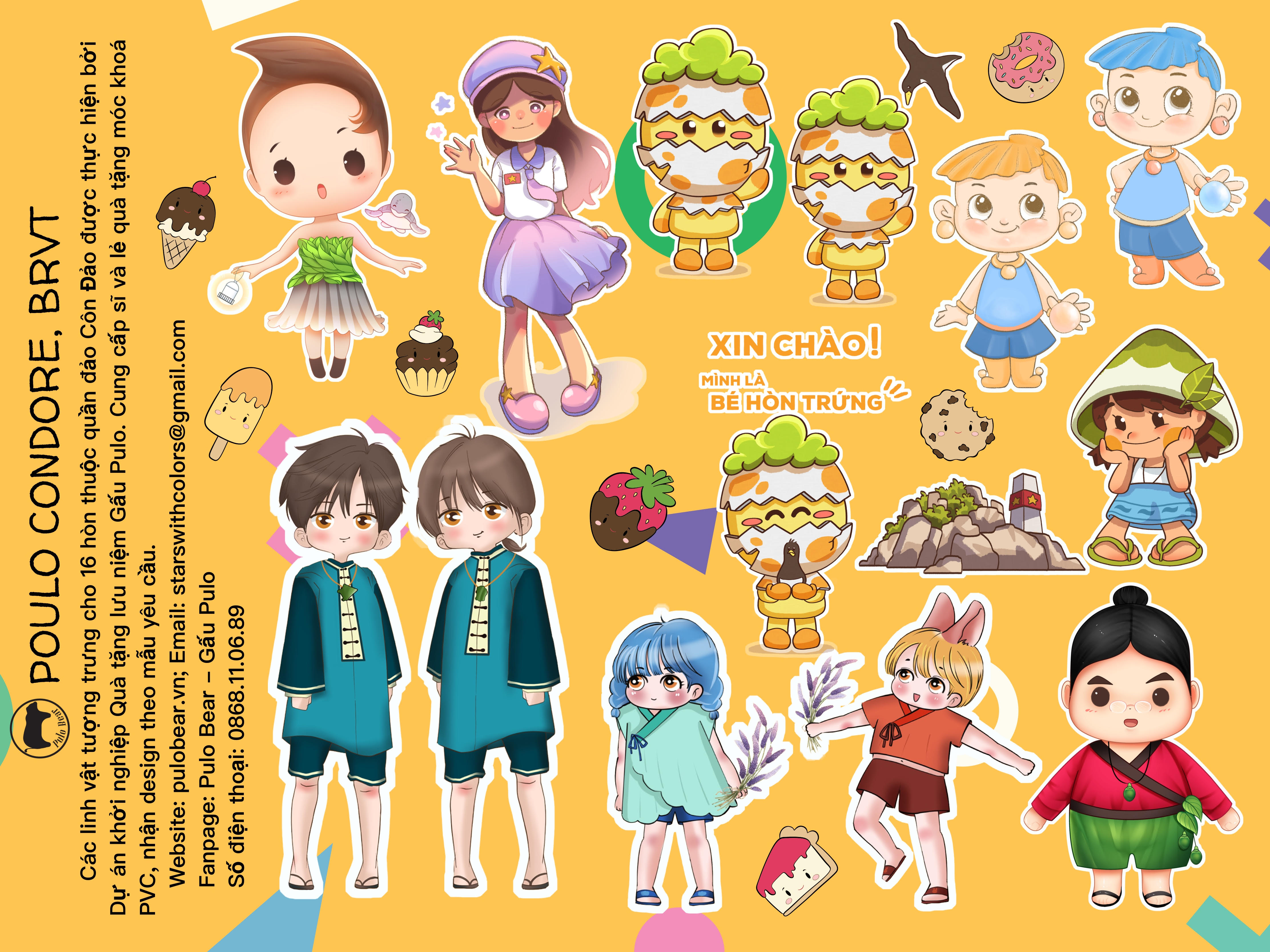 Bộ Sticker Pulo Bear