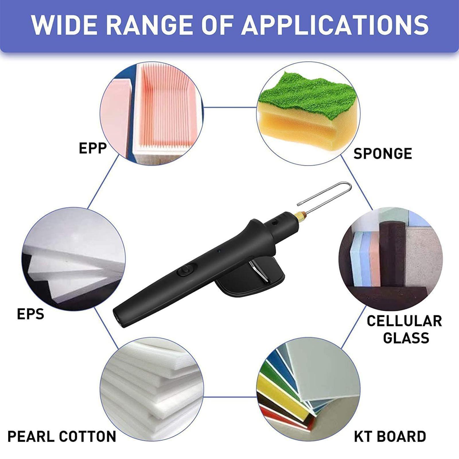 9 Pieces Set Hot Wire Foam Cutter Polyethylene Carving Cutter Set