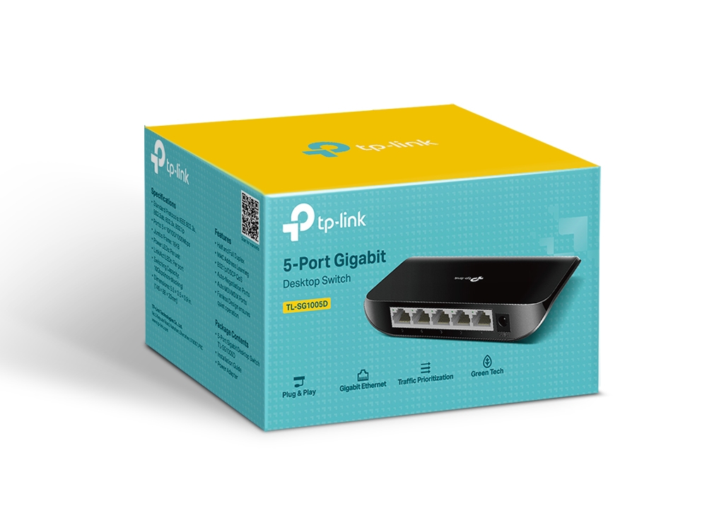 Thiết bị chuyển mạch TP-Link 5port_ TL- SG1005D Hàng Chính Hãng