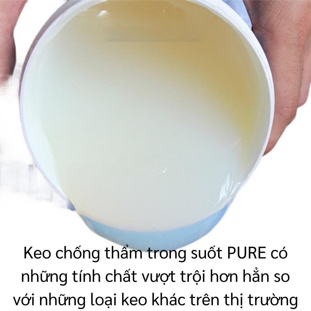 Keo Chống Thấm Trong Suốt Chống Rò Rỉ Mái Nhà, Tường Ngoài Cao Cấp Keo Epoxy chống giột lọ 300 gr