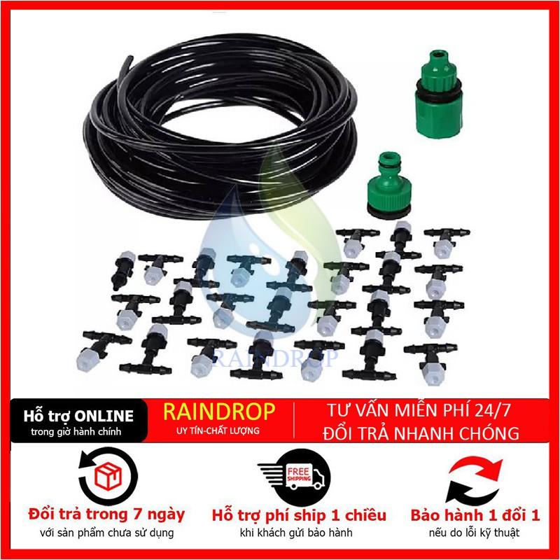 BỘ KIT TƯỚI CÂY BAN CÔNG SÂN VƯỜN - 10 Béc Phun Sương Nhựa