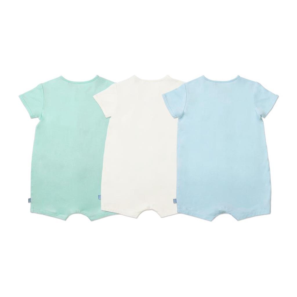 Set WOW 3 bộ áo liền quần bé trai bé gái 3 - 18 tháng vải sợi tre in hình nhạc cụ WPLSPPB1-1226 - OETEO Whimsical