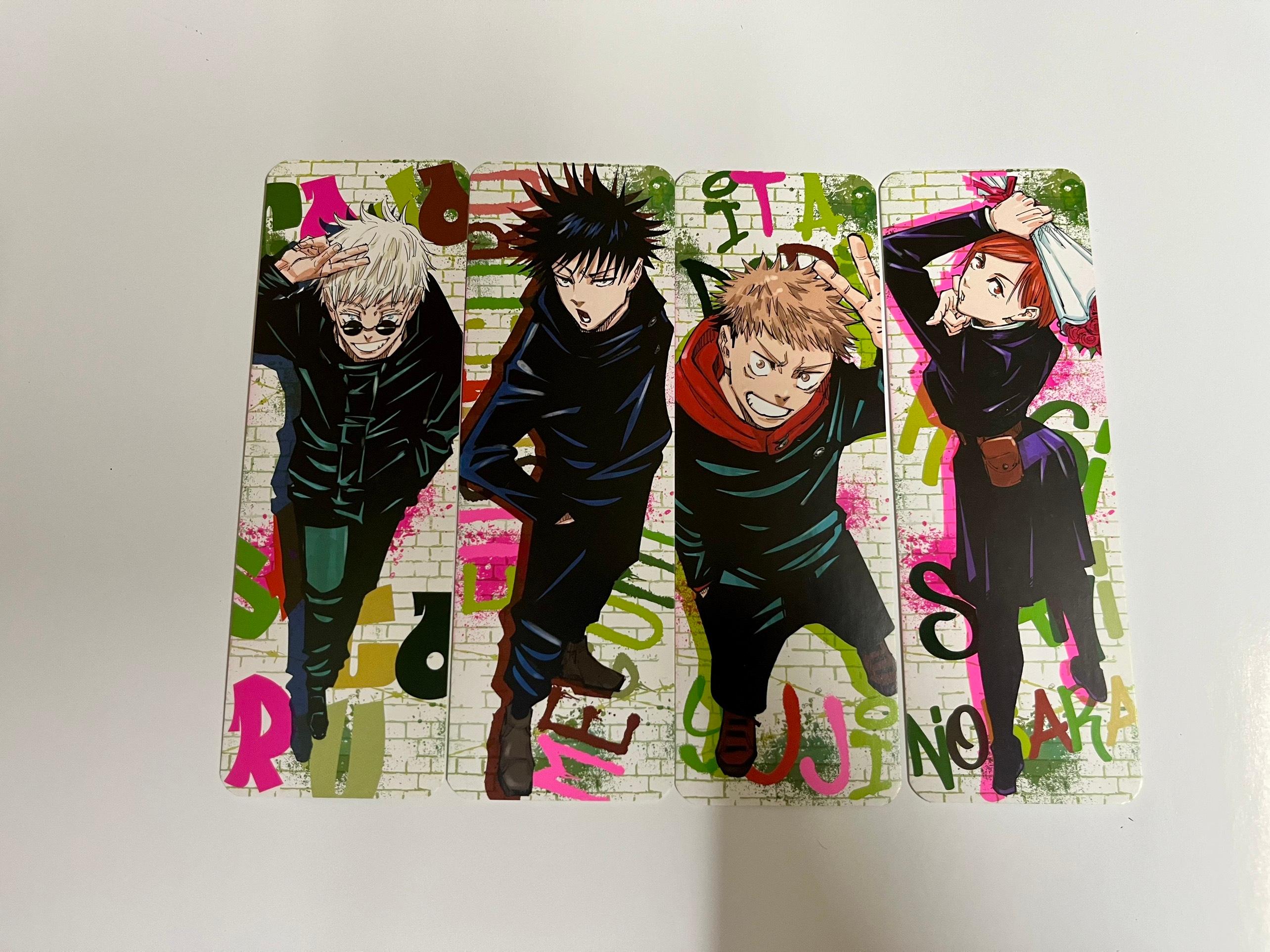 Set 4 Bookmarks Chú thuật hồi chiến có bán lẻ - Fes Ambedo Fiesta - Jujutsu Kaisen - NXB Kim Đồng