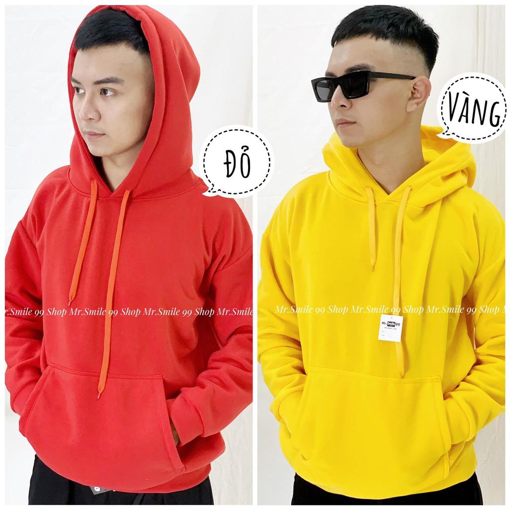 Áo Hoodie Trơn ️ Unisex Nam Nữ ️ MR SMILE 99 SHOP