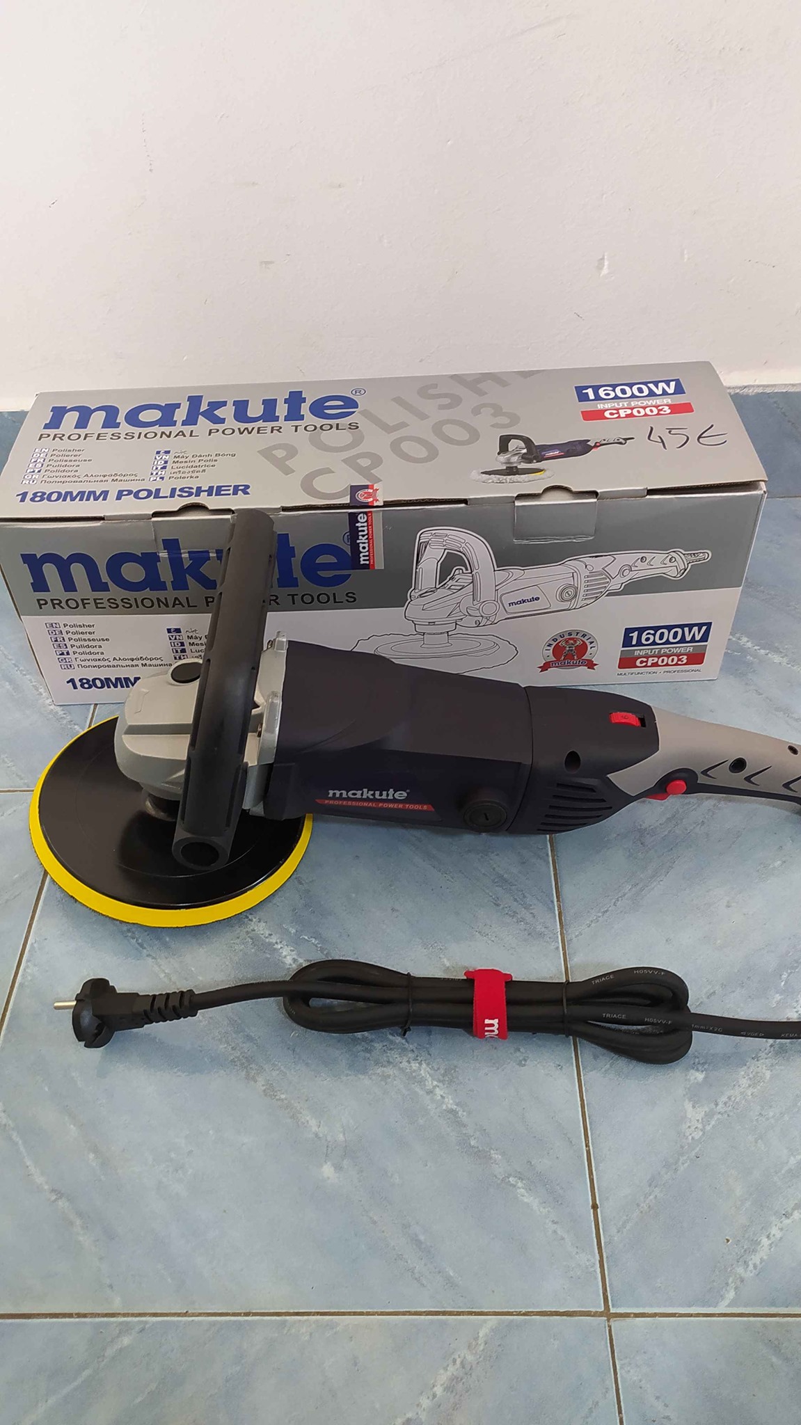 Máy đánh bóng Makute CP003 1600W 180mm- Hàng chính hãng