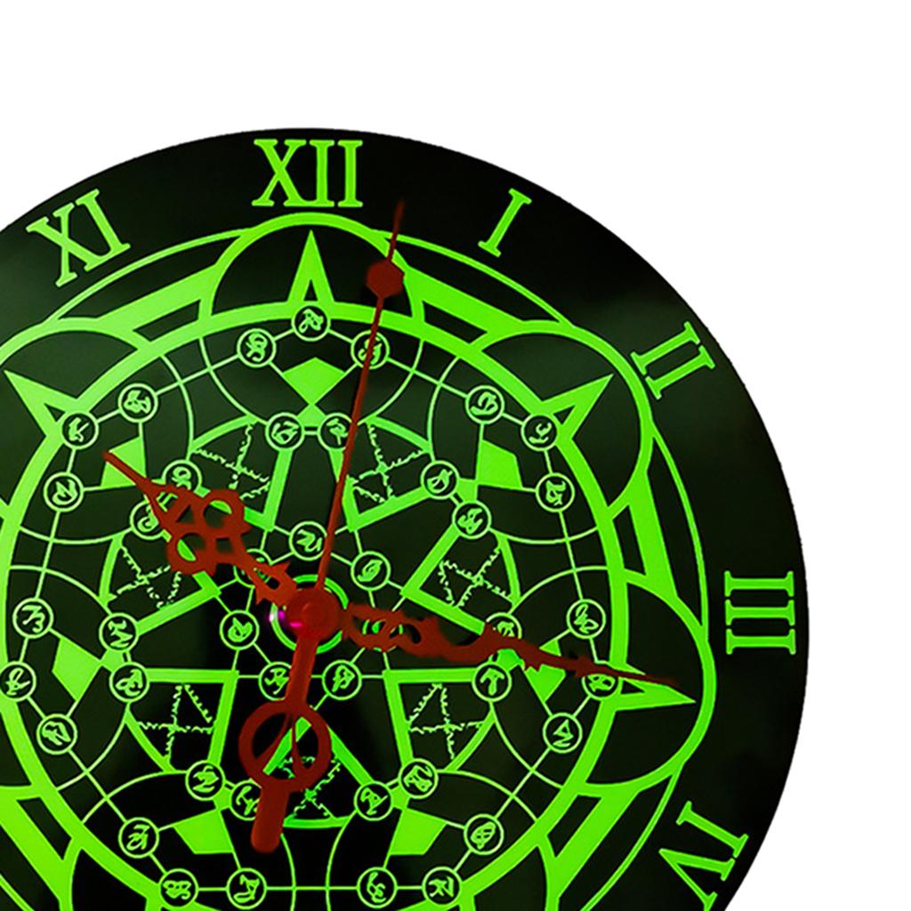 Luminous Wall Clock - 12'' Non-Ticking Silent Clock with Night Light - Large Decorative Wall Clock for Kitchen Office Bedroom