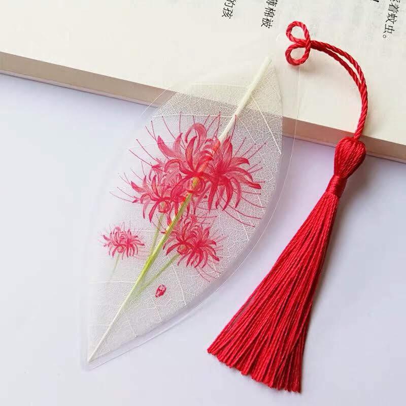 Bookmark ngân lá hình hoa bỉ ngạn