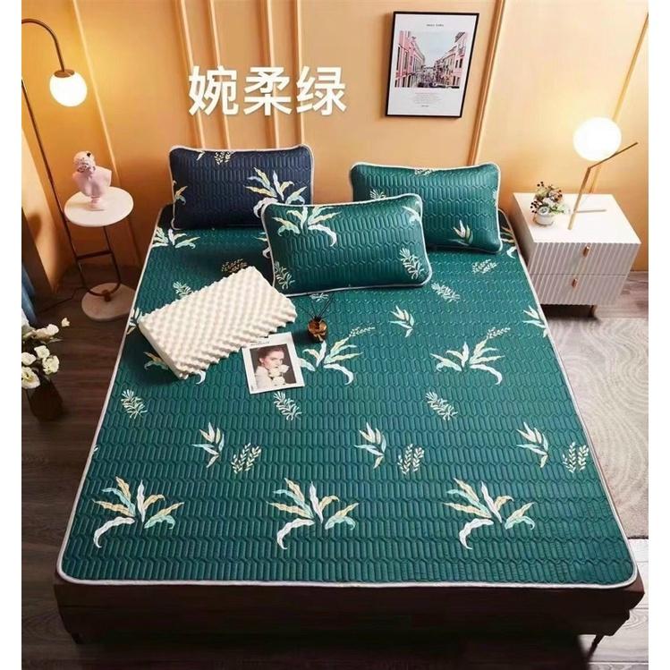 Chiếu điều hòa cao su non 5D M2T Bedding vải lụa Tencel mát cao su non Latex mềm mịn đủ kích thước m6/m8/2m2