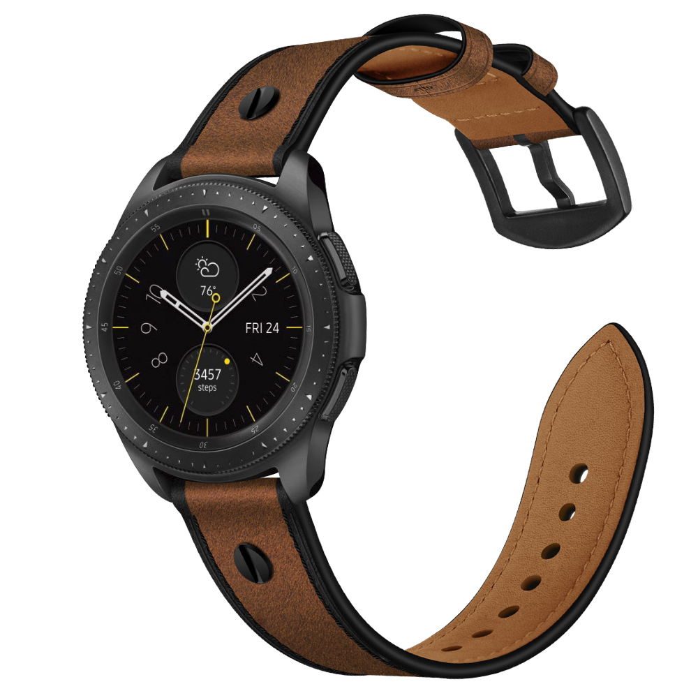 Dây Da Bò Nailed cho Galaxy Watch 4 / Watch 4 Classic / Galaxy Watch 3 / Galaxy Active 2 / Gear S3 / Garmin Vivo Venu / Huawei GT (Size 20mm/22mm)