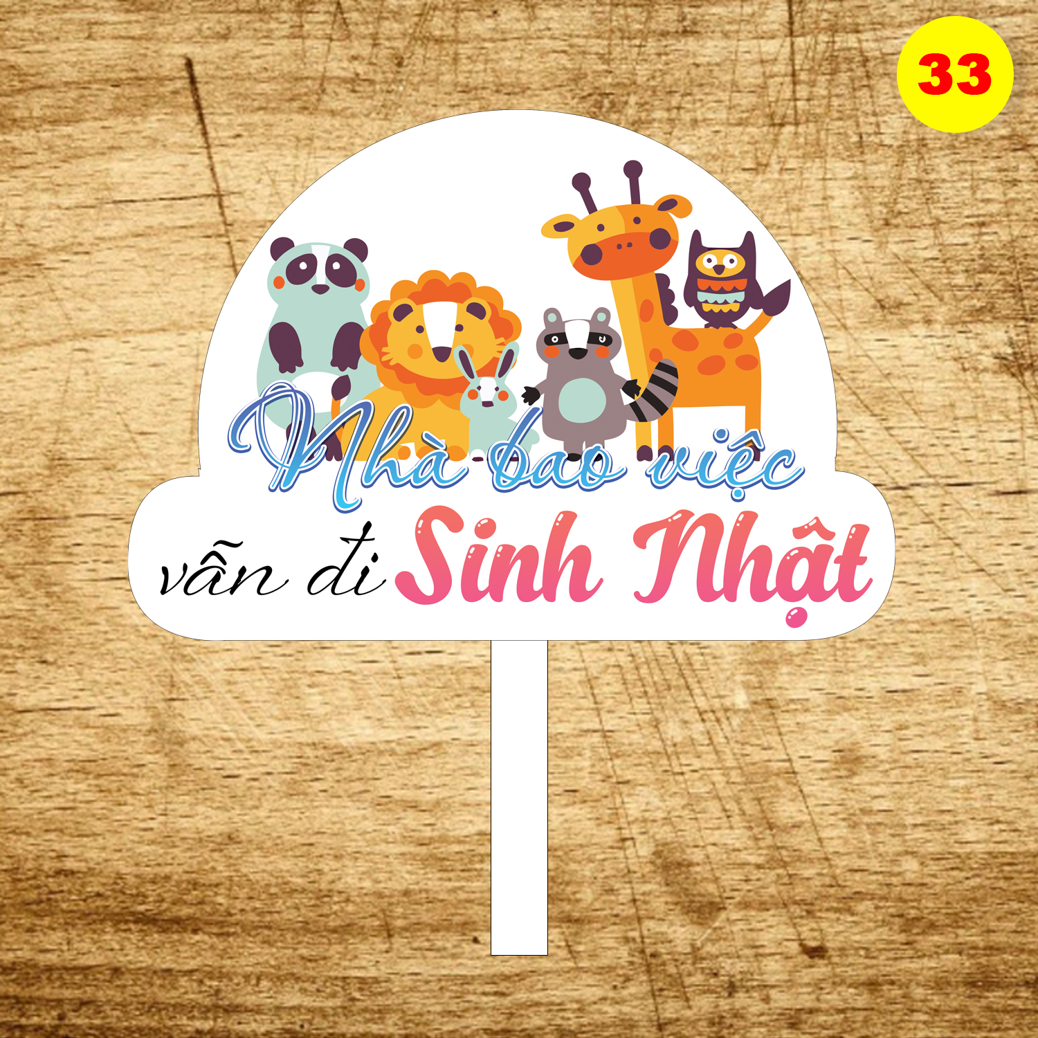 Bảng hashtag sinh nhật MS 33