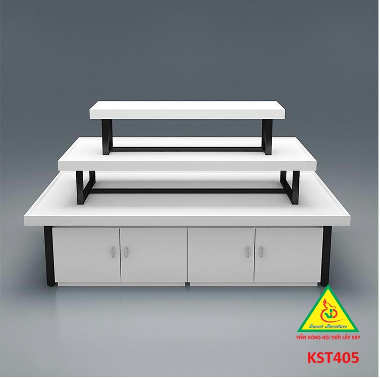 Kệ gỗ trưng bày rau củ quả, kệ trưng bày sản phẩm, hàng hóa KST405 - Nội thất lắp ráp Viễn Đông Adv