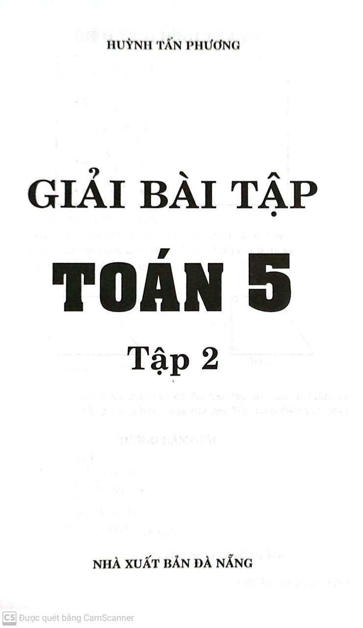 Giải Bài Tập Toán Lớp 5 (Tập 2)