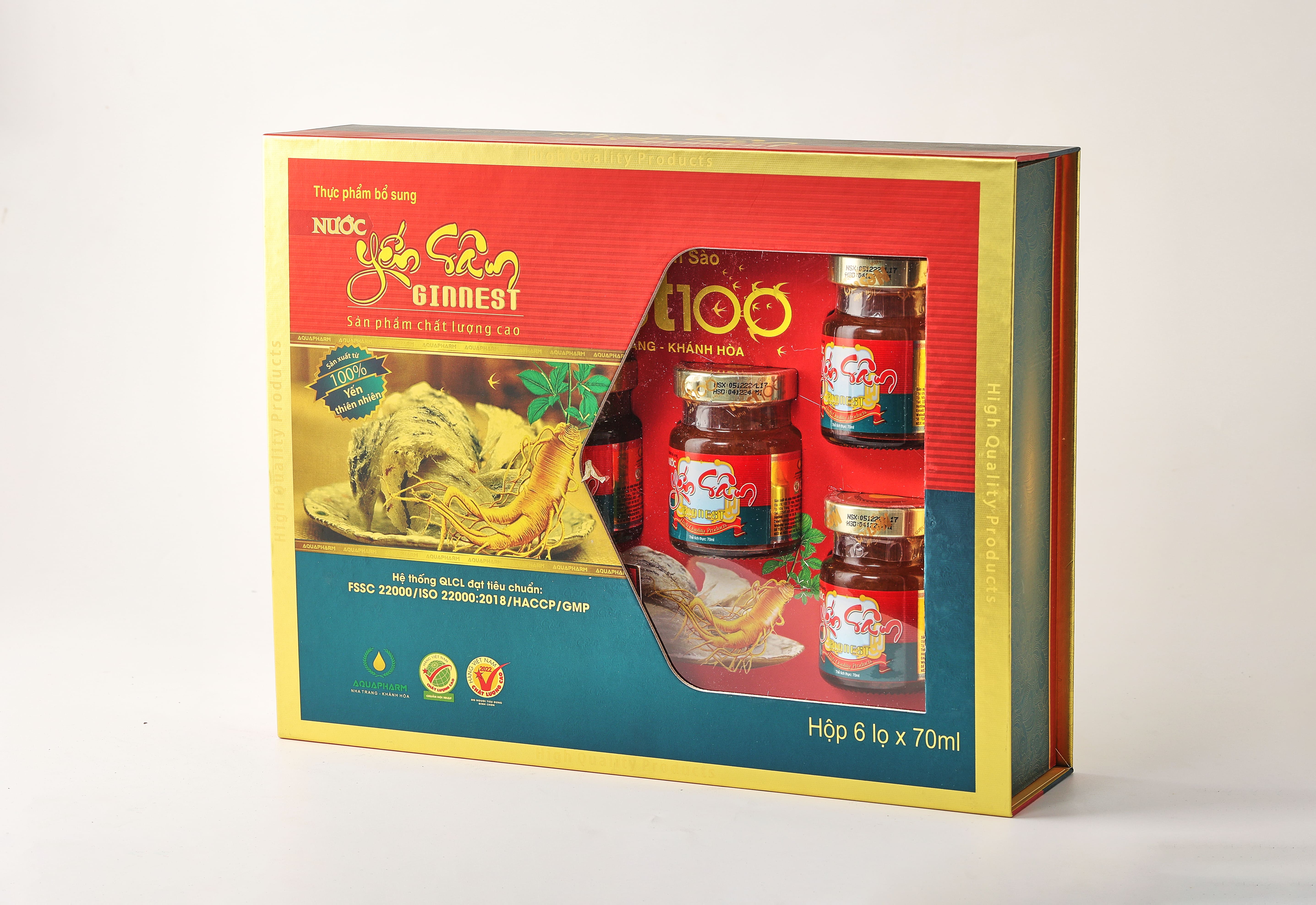 Yến Sâm - Hộp 6 lọ 70ml