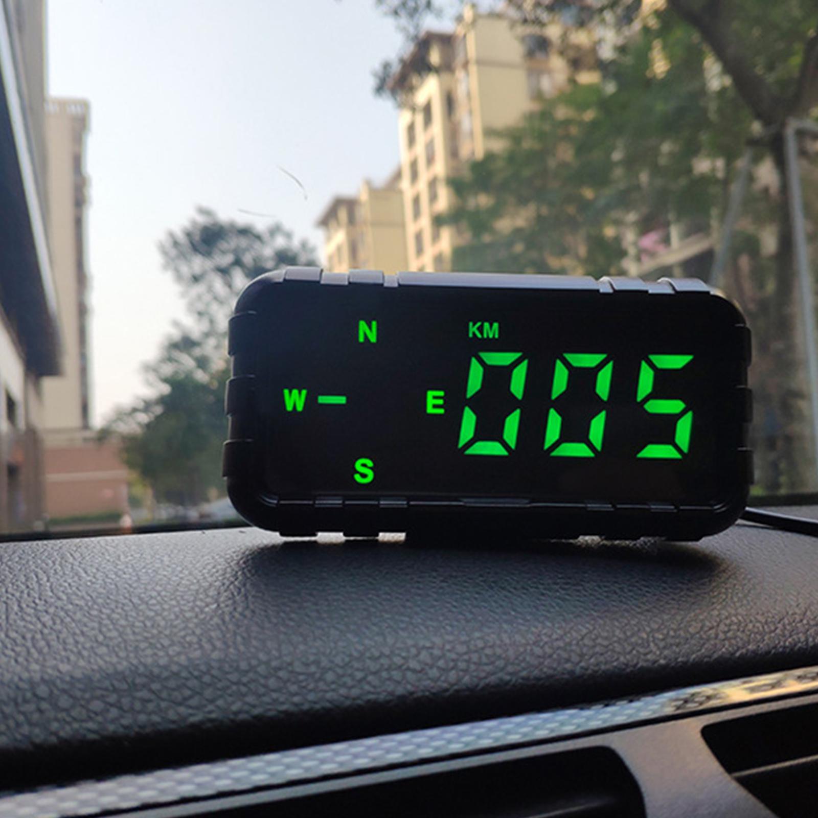 Speed Odometer Mileage HUD Head up for All Cars Truck Motorcycle C3010 Digital Speed Alarm Digital Head up Display Speedometer Speed Warning