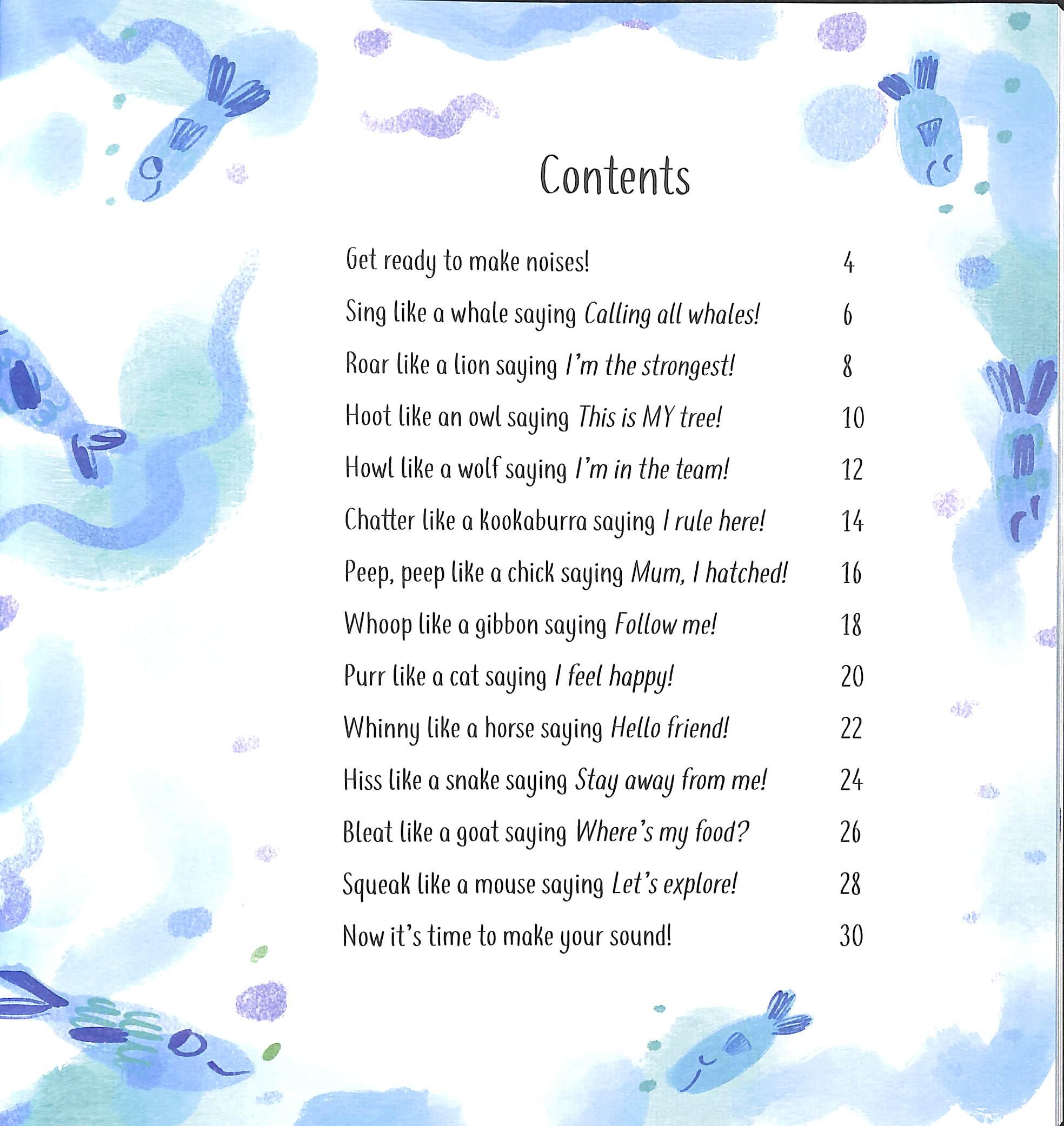 Sách ngoại văn: Sing Like A Whale - Learn How To Make A Noise Like The Animals Do!