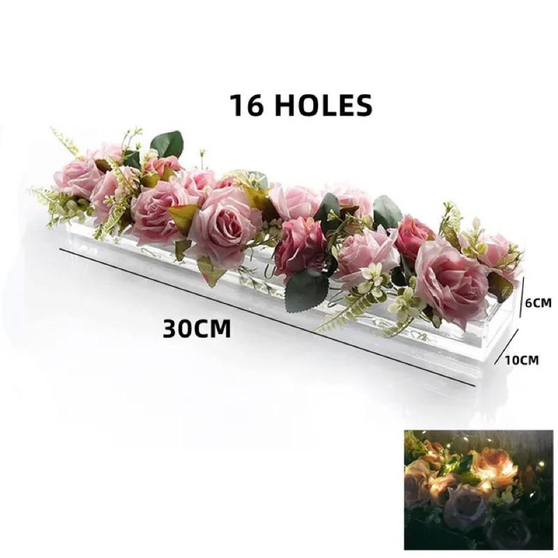 16/22/24 lỗ, Bình hoa trang trang trí tiệc cưới, văn phòng, bàn ăn, nhiều kích thước