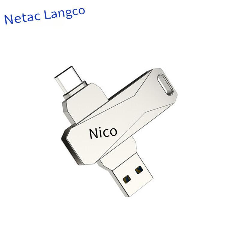 Giá thấp nhất Langke U782C điện thoại di động máy tính đĩa U kim loại giao diện TYPEC 32G 64G128G máy tính điện thoại di động USB tốc độ cao