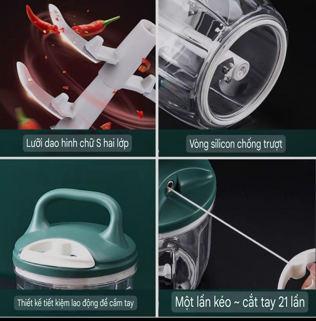 MÁY XAY HÀN QUỐC MINI CẦM TAY ĐA NĂNG , XAY THỊT, RAU CỦ QUẢ,  TỎI ỚT MINI LOẠI TỐT