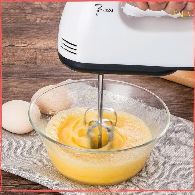 Máy Đánh Trứng Cầm Tay 7 Cấp Độ Siêu Khỏe – Đánh Kem, Trộn Bột, Tạo Bọt Nhuyễn Đều Dễ Dàng