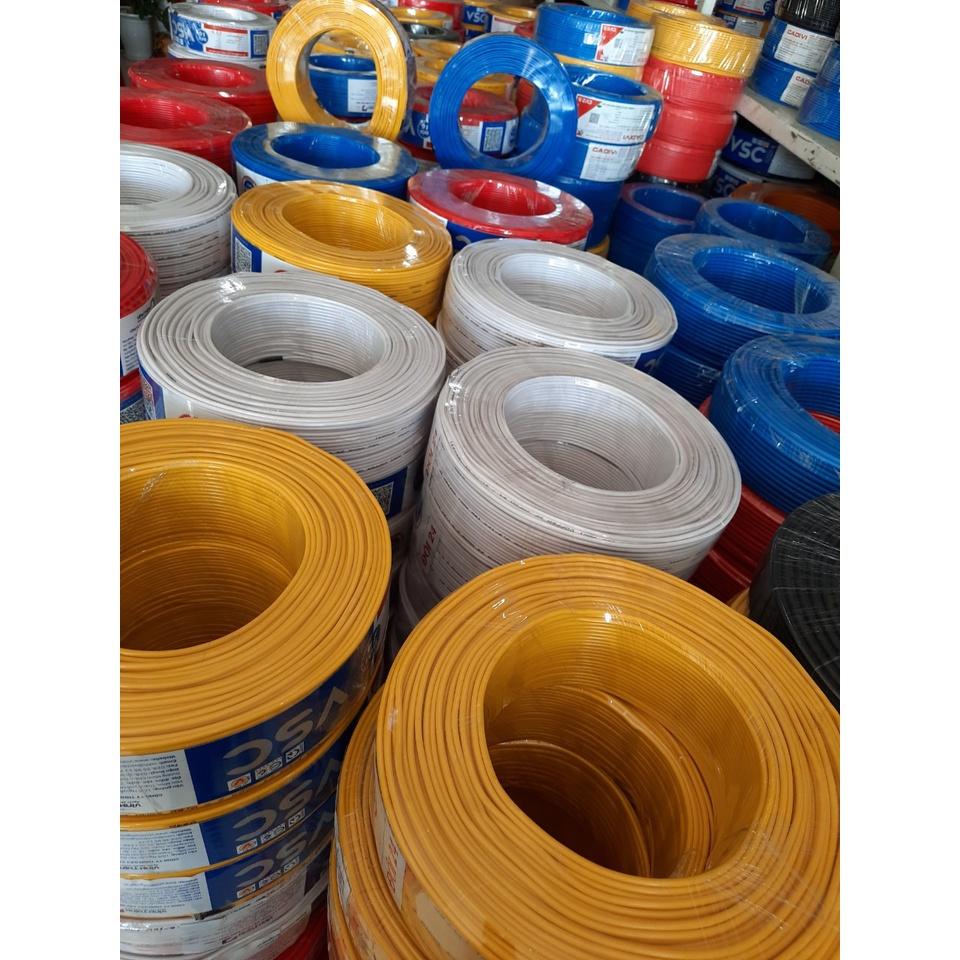 100M dây điện đôi 2x2.5 Vĩnh Thịnh lõi đồng 100% + Tặng kèm bút thử điện + băng keo điện