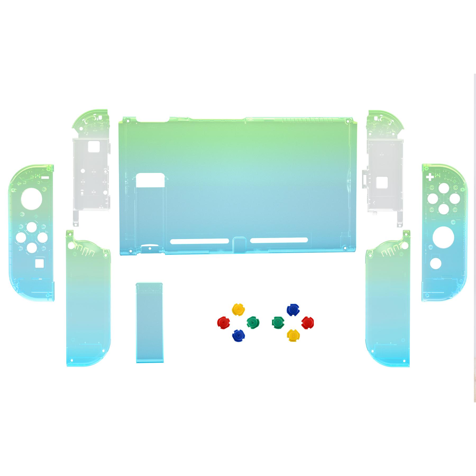 Vỏ sau thay thế eXtremeRate Soft Touch DIY Chân đế cầm tay Joycon với đầy đủ các nút cho bảng điều khiển NS Switch Màu sắc: Đỏ đam mê