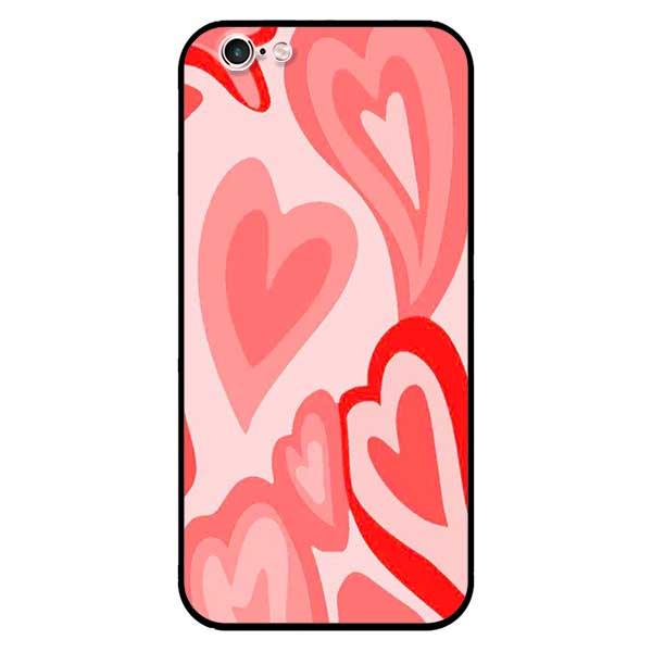 Ốp lưng dành cho iPhone 6 / 6s / 7 / 8 / 7 Plus / 8 Plus / SE 2020 - Tim Viền Hồng