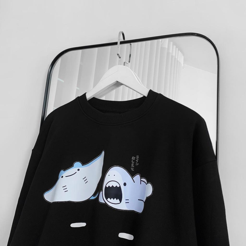 Áo Sweater JL Oversize Cucumber, JACKLANE, Áo nỉ chui đầu unisex Jack Lane