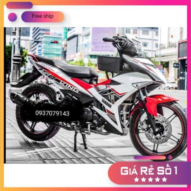 Tem xe exciter 150 MX king chất liệu Crom ko bay màu. bảo hành màu sắc vĩnh viễn