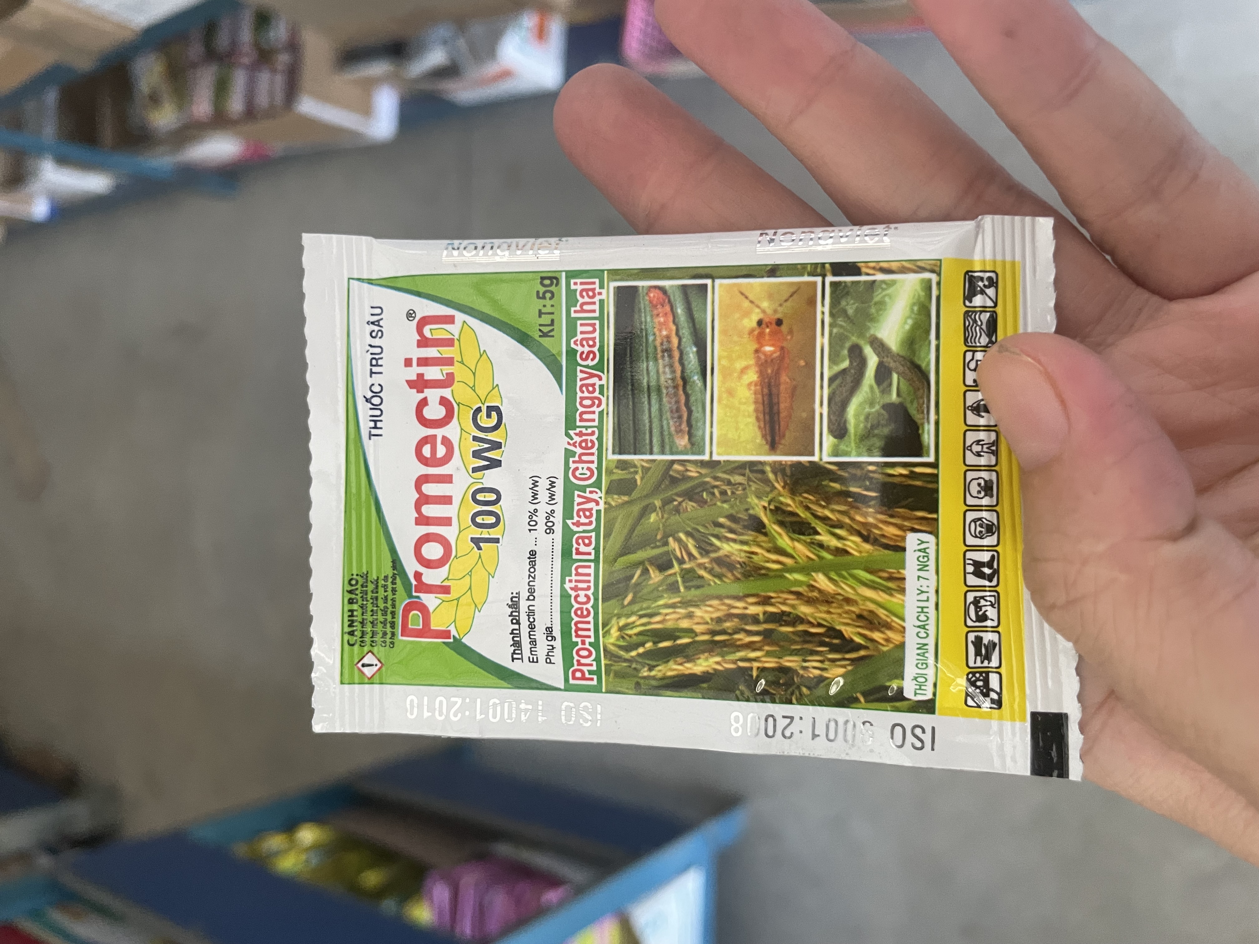 Thuốc trừ sâu cuốn lá, sâu tơ, sâu xanh, bọ trĩ Promectin (5g)