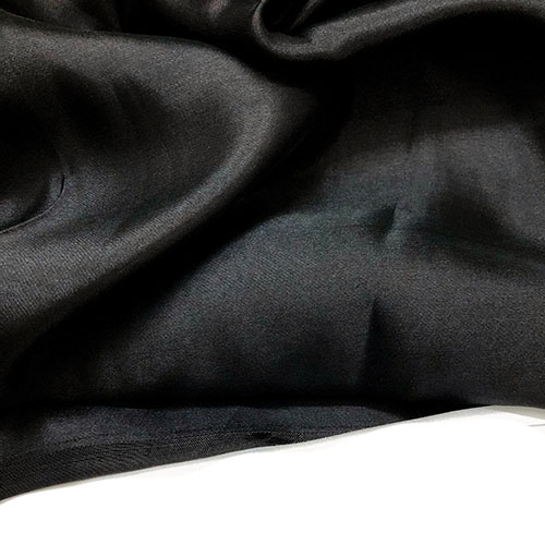 Vải Lụa Tơ Tằm satin màu đen may áo dài, dệt thủ công, khổ rộng 90cm, mềm mượt &amp; thoáng mát