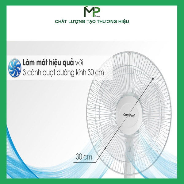 Quạt Bàn Comfee CF-TF3008MB 36W - Hàng Chính Hãng