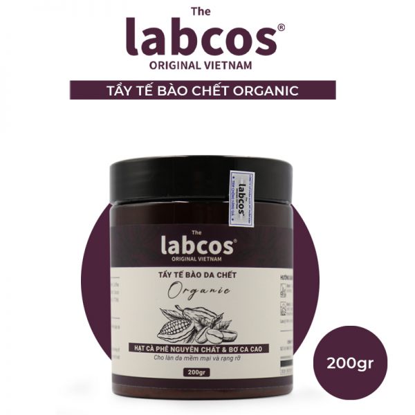 Kem Tẩy Tế Bào Chết Organic The Labcos Original Chiết Xuất Hạt Cà Phê Nguyên Chất Và Bơ Ca Cao Hũ 200gr