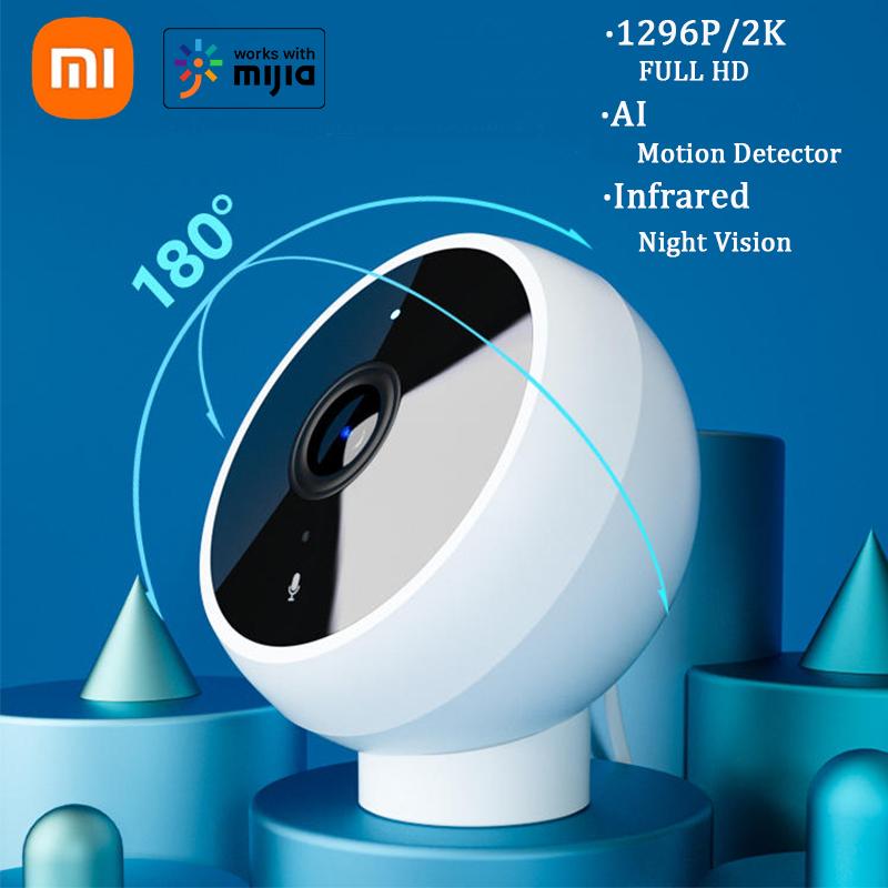 Camera IP thông minh Xiaomi 2K 1296P Full HD IR Giám sát an ninh tầm nhìn ban đêm Giám sát WIFI góc siêu rộng Camera MINI Ứng dụng Mijia Màu sắc: Thêm bộ chuyển đổi AU